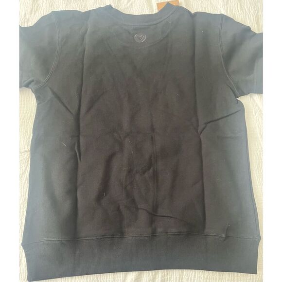 Vast Elements Collegiate Crew University T-shirt - Black NEW NWT - Picture 6 of 9